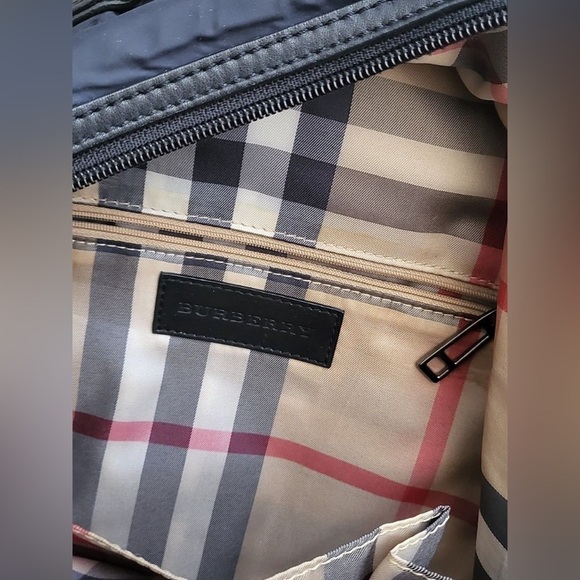 Burberry Blue Medium Nylon And Leather Women Backpack main image 7
